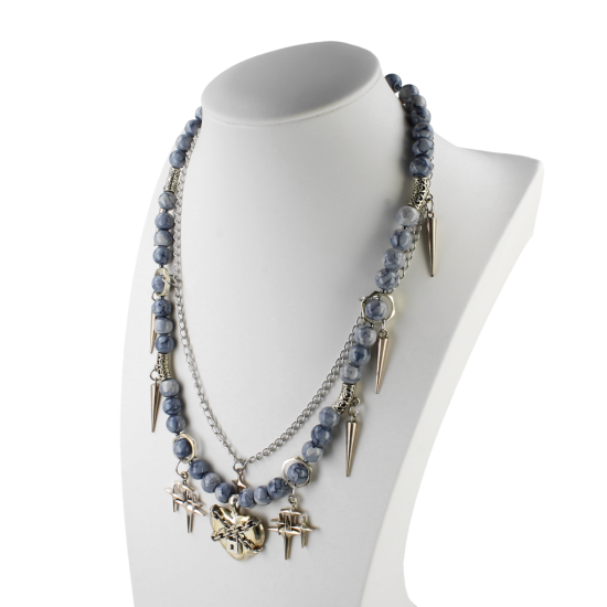 Naszyjnik handmade „Stone Gray”